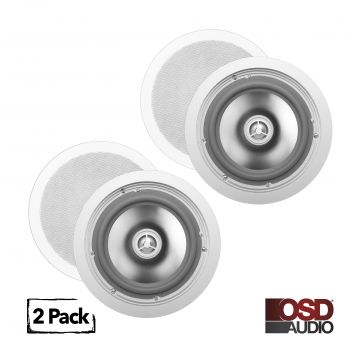 ICE840WRS 8" Weather Proof Outdoor/Indoor In-Ceiling Speakers w/ Built-In Crossover 2 Pairs Bundle